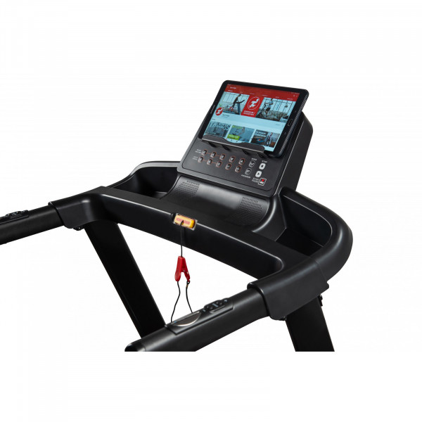 Detailansicht Display und Handläufe Kettler Laufband Track 100